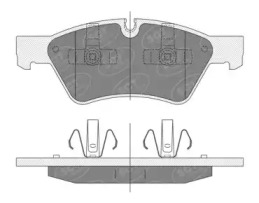 SCT GERMANY sp352pr -  Комплект тормозных колодок, дисковый тормоз